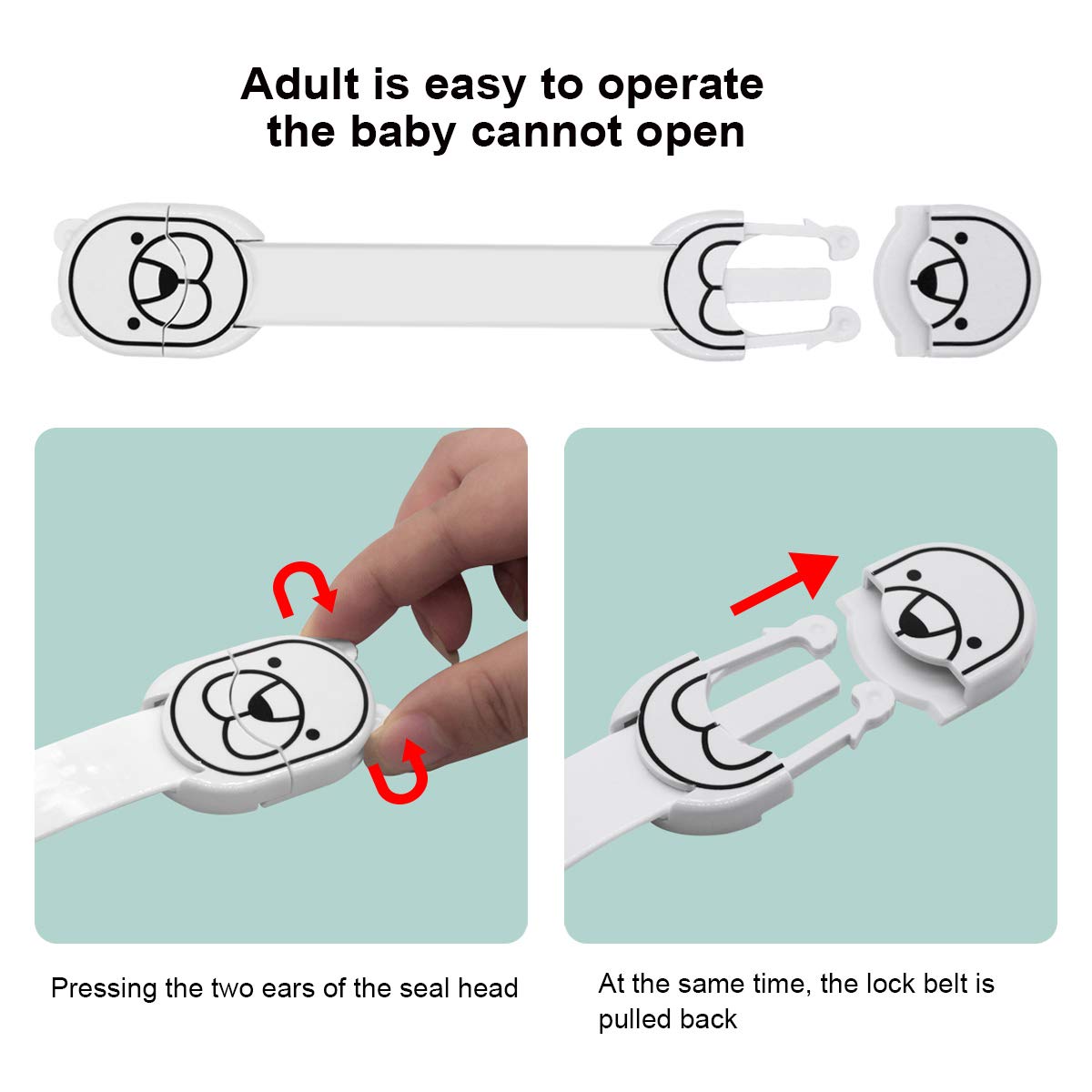 Protecciones y cerraduras Azul Cierres Seguridad para Niños,2 Pack