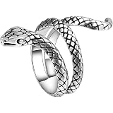 Bague Serpent Spirale Réglable Femme - Alliage Bronze, Taille 50-55 - Bijou Fantaisie Ouvert Doigts - 3