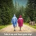 Newbyinn Disposable Rain Ponchos for Adults Assorted Colors, 5 Pack