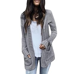 Cardigan for Women Dressy with Pockets Blue Kimonos