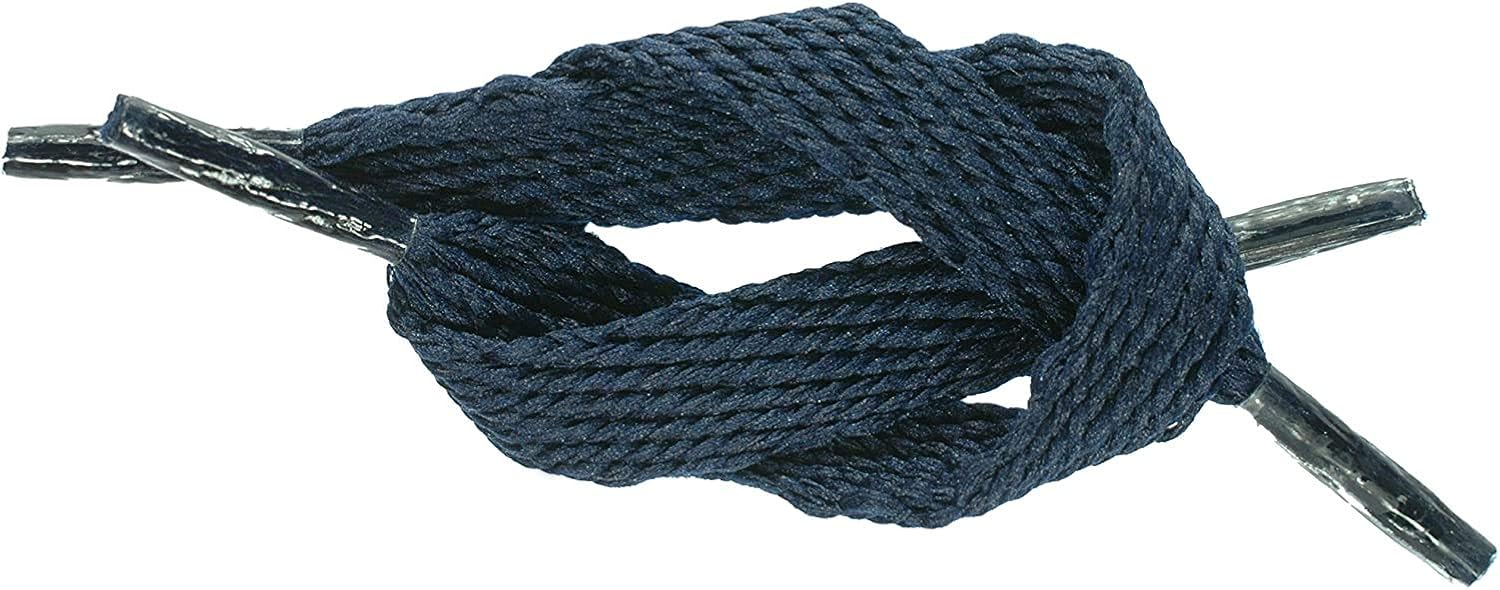 Flat 10mm Shoe Laces (130cm, Navy Blue) Amazon.co.uk Shoes & Bags