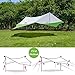 Naturehike Lightweight Camping Tarp Shelter Beach Tent Sun Shade Awning Canopy with Tarp Poles, Portable Waterproof Sun-proof 204.7x181/157.5x137.8 for Hiking Fishing Picnic (Green&Grey-L)