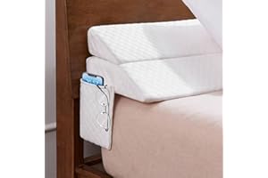EUHAMS King Size Bed Wedge Pillow - Bed Gap Filler Mattress Wedge Headboard Pillow Close The Gap 0-7" Between Your Headboard and Mattress or Wall for Sleeping Backrest Pillow (76"x10"x6" White)