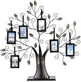 Thetford Design Family Tree Photo Frame with 6 Hanging Frames, Black Metal view 4