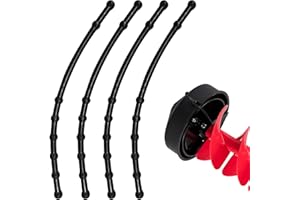AHULIAO Ice Auger Blade Cover Rubber Guard Strap Compatible with Eskimo, 11" Ice Fishing Auger Blades Protectors Strap for Power & Hand Blades - 4PCS