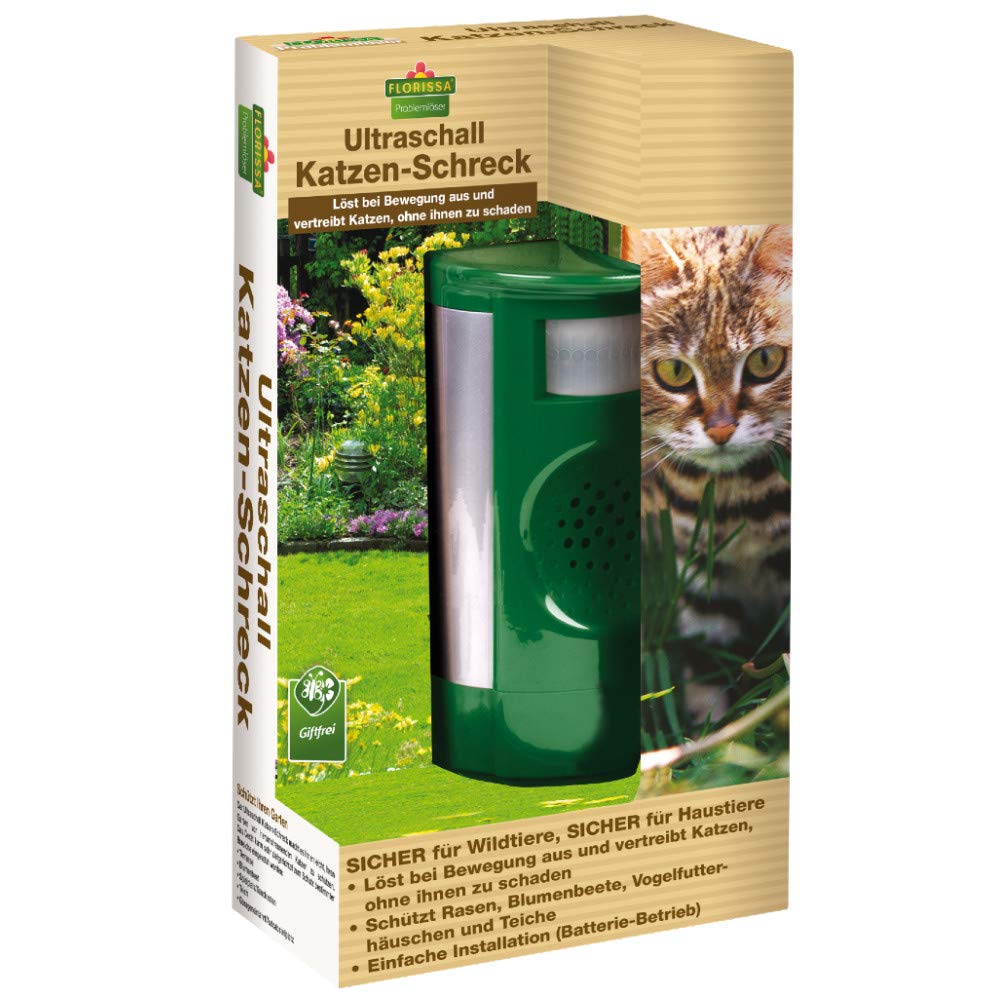 Florissa Problem Solver Ultrasonic Cat Deterrent | Triggers When Movement and Repels Cats Without Harm Them