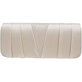 Elegant Classic Solid Satin Pleated Satin Flap Clutch Evening Bag Handbag