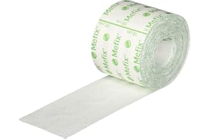 MÖLNLYCKE Mefix Self-Adhesive Fabric Tape, Dressing Fixation Fabric Tape, Secures Gauze, Tubes, Cannulas and More to User's Body, Size 2" (5cm) Wide x 11 Yards, Single Roll