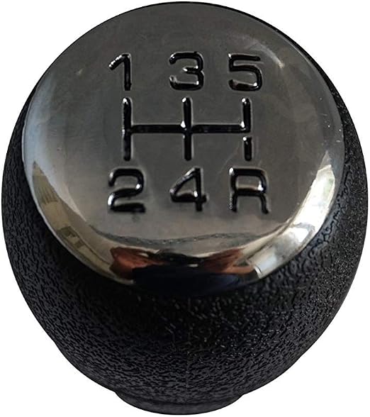 Pommeau De Levier De Vitesse 5 Vitesses Chrome - Compatible Citroën, Peugeot - Réf. 2403CN