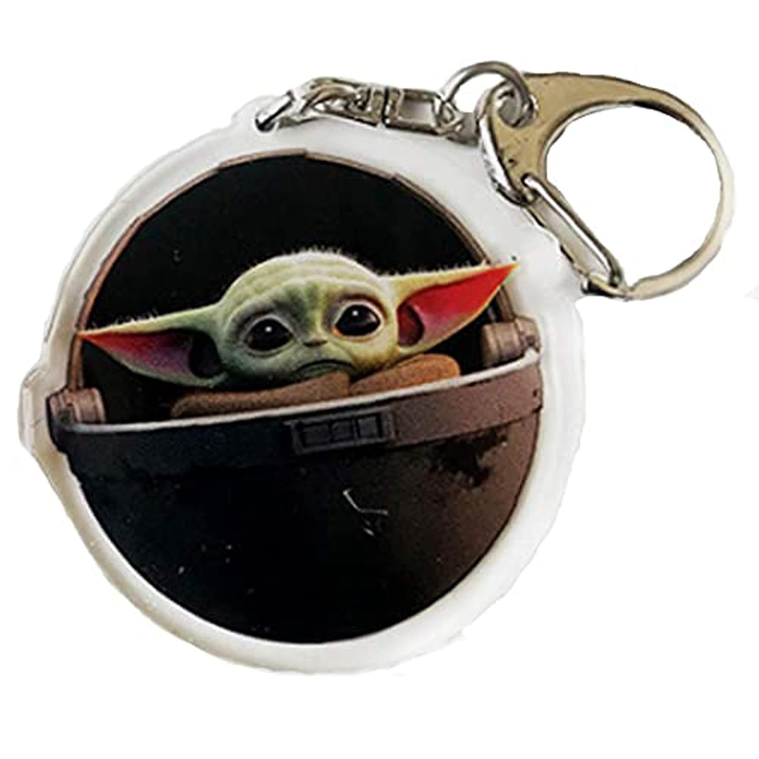Baby Yoda Keychain Artwork, Star Wars Cute Baby Alien Keychain The