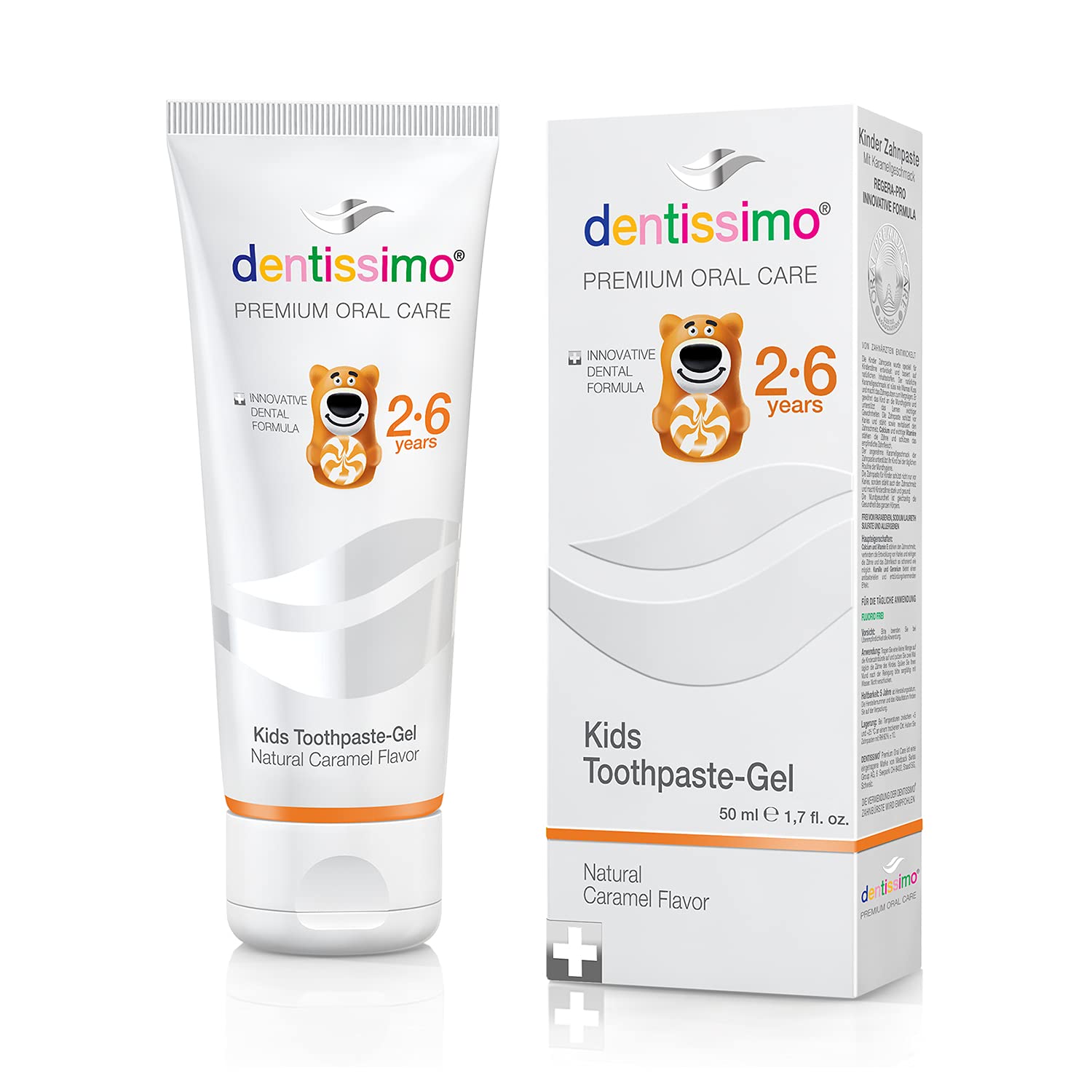 Dentissimo Premium Kids 2-6 Years Toothpaste (with Natural Caramel Aromа), 50ml
