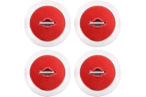 DRFEIFY RC Metal Brake Disc Kit Drift Model Car Decor Accessories Compatible with D4 94123 1/10 Model Car( Red)