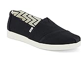 TOMS Women's Alpargata Plus Espadrille, Black Heritage Canvas, 6.5