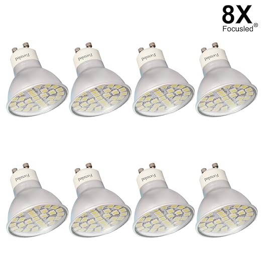 Focusled® 8 Stück GU10 6W SMD 360-380 lumen LED Lampe LED Strahler Energiesparlampe 4W Warmweiß (2800~3200K) Strahler Licht L