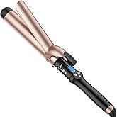 1 1/2 inch Extra Long Barrel Curling Iron, 1.5 Inch Large Barrel for Long Hair Ceramic Tourmaline