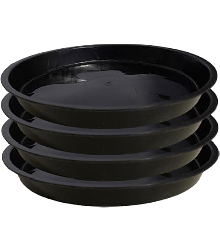 Tusco Blumentopf-Untertasse Schwarz – Witterungsbeständig Für Innen & Außen