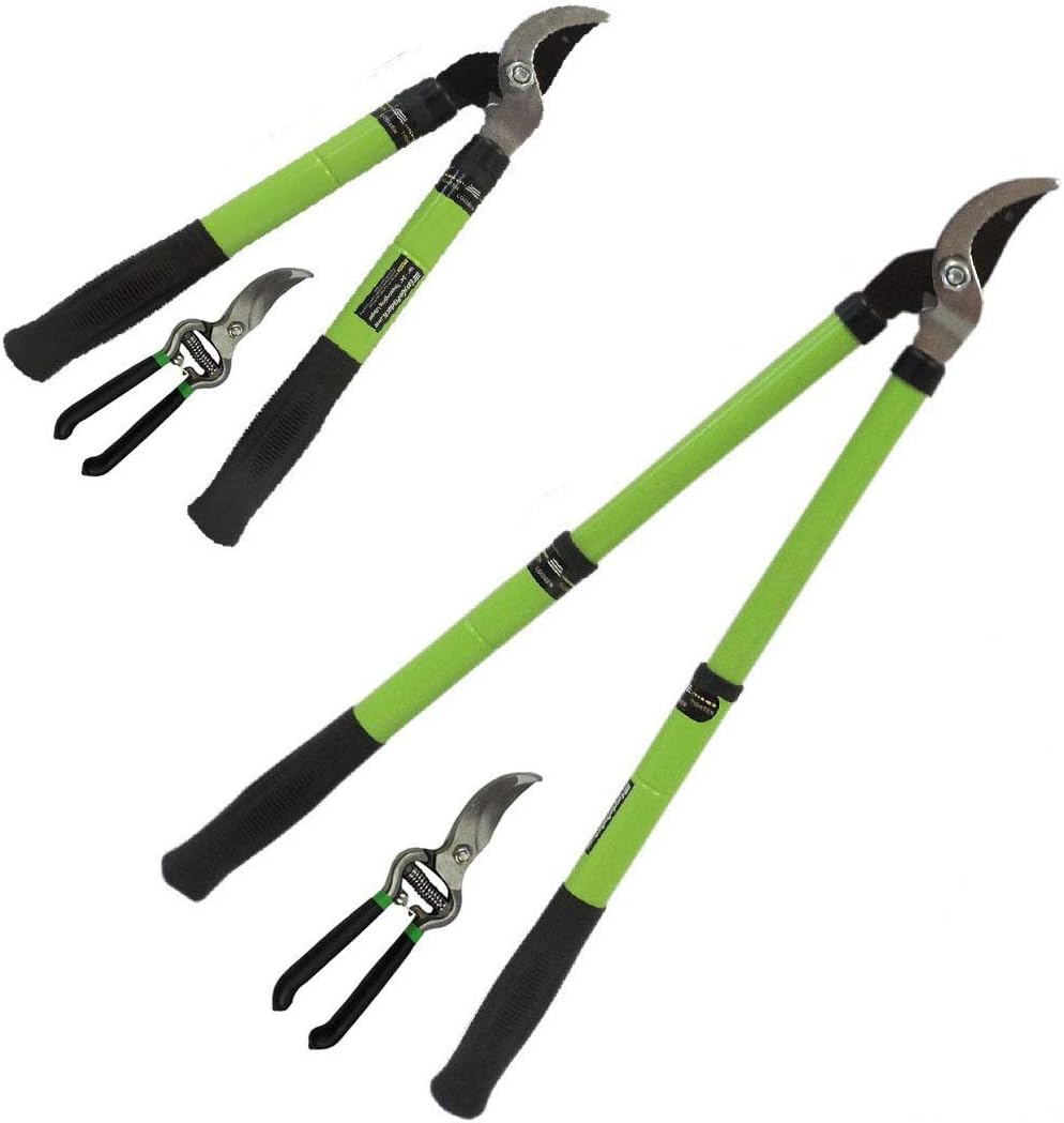 EasyGoProducts EGP-GARD-007 18” – 24” Telescoping Lopper with Hand Pruner Set – Single Pivot Bypas : Garden & Outdoor
