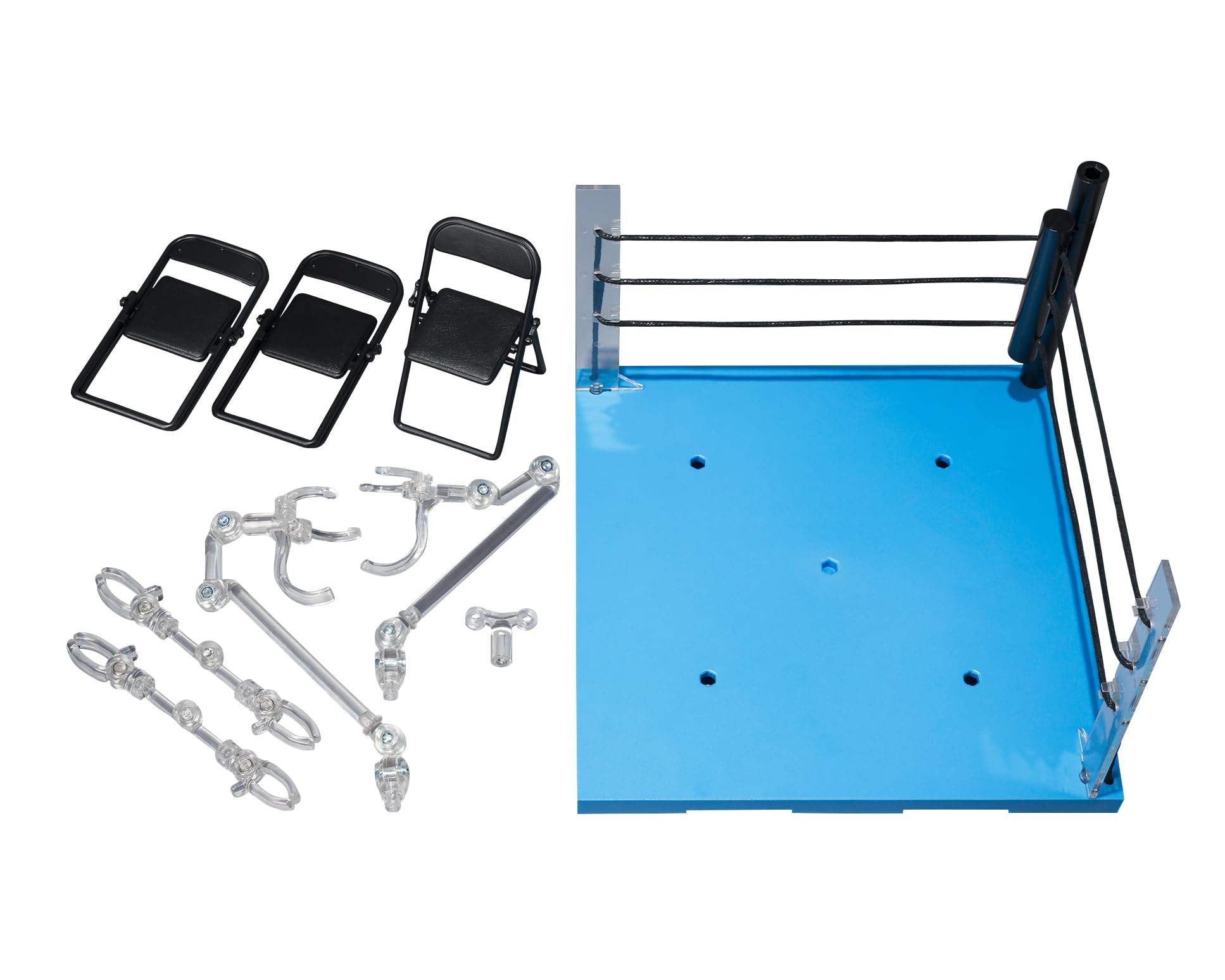 TAMASHII NATIONS Act Ring Corner (Neutral) & Folding Chair Set for S.H.Figuarts, Bandai Spirits Tamashii Stage
