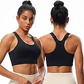 Sports Bras for Women, High Impact Workout Running Yoga Bras, Supportive & Adjustable Padded Gym Bras for Large Bust
