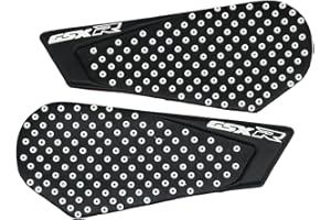 ZXXM White Gas Fuel Tank Pad Traction Side Fuel Knee Grip Decal Compatible with Suzuki GSXR 600 750 2011-2019