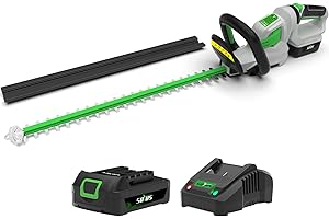 Cordless Hedge Trimmer Battery&Charger SOYUS 20V 2.0AH Electric Hedge Trimmer 22In Dual Action Blades 3/4’’ Cutting Capacity Bush Trimmer for Bush Shrub Branch