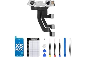 CYKJGS for iPhone Xs Max Front Camera Replacement OEM New 7MP Face Front Camera Part Facing Lens Module Transmitter Light Receiver Flex Connector Repair Fix Tools Kit A1921 A2101 A2102 A2103 A2104