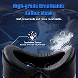 Peowuieu VR 3D Glasses Full Screen Headset Adjustable with Gamepad Black view 4