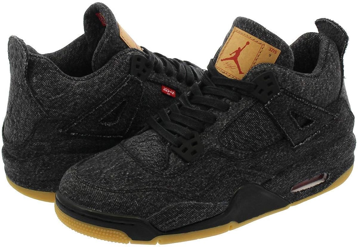 retro 4 levis black