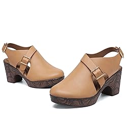 Altxic Women's Comfy Low Block Chunky Heels Sandals