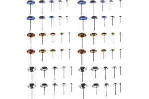 Lurrose 150pcs Glass Eyes for Crafts - Tiny Realistic Doll Eyes - 3mm 5mm 7mm 9mm 11mm Round Eyeballs for Needle Felting Croc