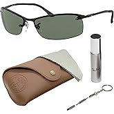 Ray-Ban RB3183 Rectangle Shaped Sunglasses for Men & Women with Official RAYBAN Eyewear Kit