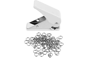 Didiseaon Flight Punch Dart Tool with 100 Metal Shaft Rings Portable Accessory Kit for Beginners and Bar Use