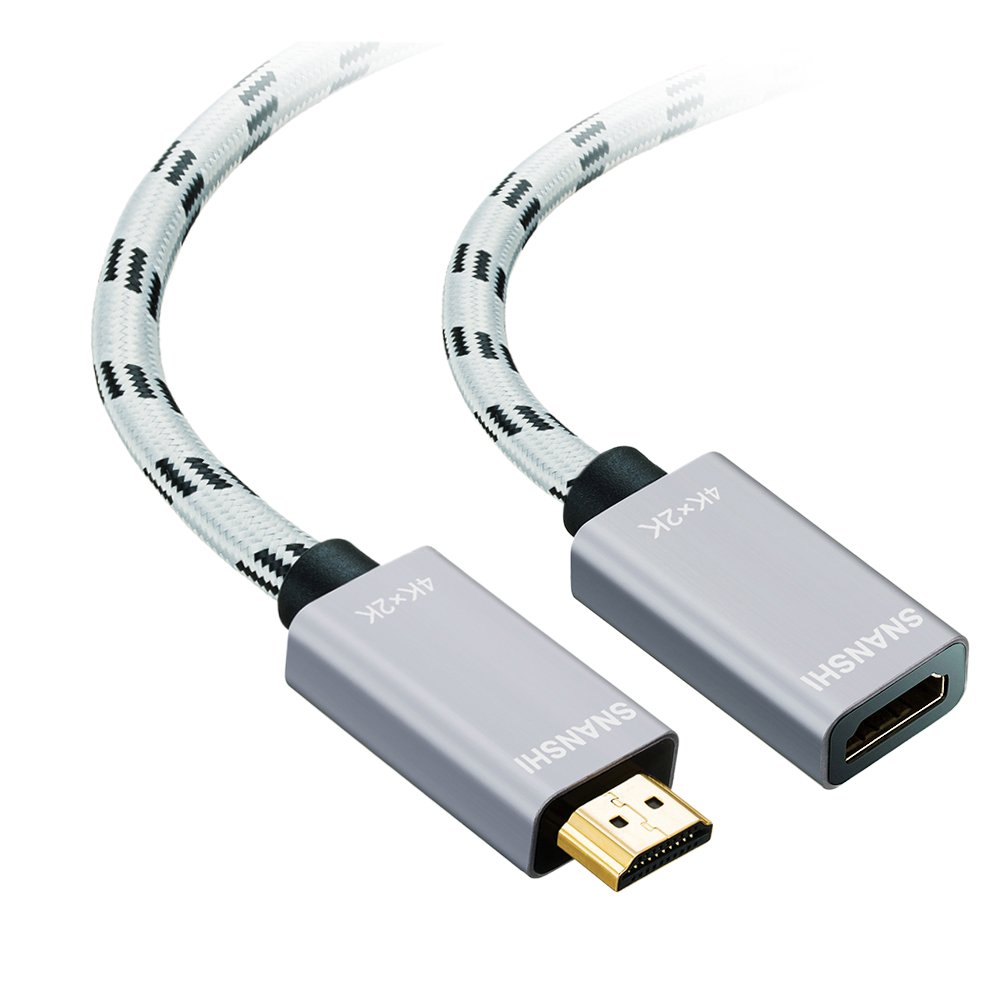 HDMI Extension Cable 3ft, SNANSHI HDMI Extender for Fire Stick HDMI