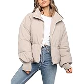 Yimoon Women's Cropped Puffer Jackets Winter Coats for Women Short Warm Quilted Jacket Outerwear
