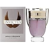 Rabanne Invictus Eau de Toilette - Long Lasting Woody Aquatic Cologne for Men with Marine, Grapefruit & Guaiac Wood - Trophy Bottle French Fragrance Spray from Paris, 3.4 oz