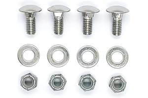 YMXDYM Tormurbutl 784-5581A 790-00120-0637 784-5581A-0637 Carriage Bolts Nuts for Shave Plate Scraper Bar 712-3010, 736-0242, 710-0260 (5/16-18) 5/8" - 4Pcs