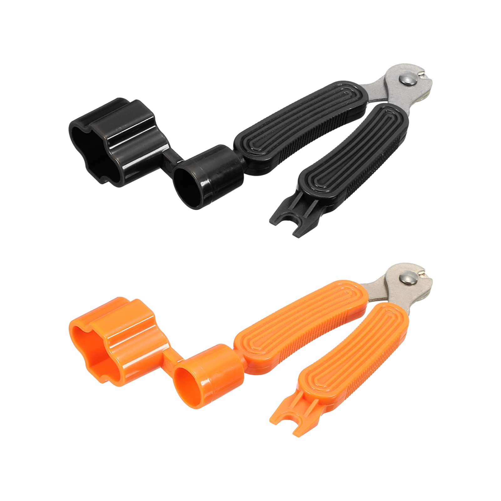 PATIKIL Guitar String Winder Bridge Remover Pin Puller String Cutter Multifunctional Guitar Tuning Tool Bass Guitar Accessories, 2 Colors, 2in1 Set