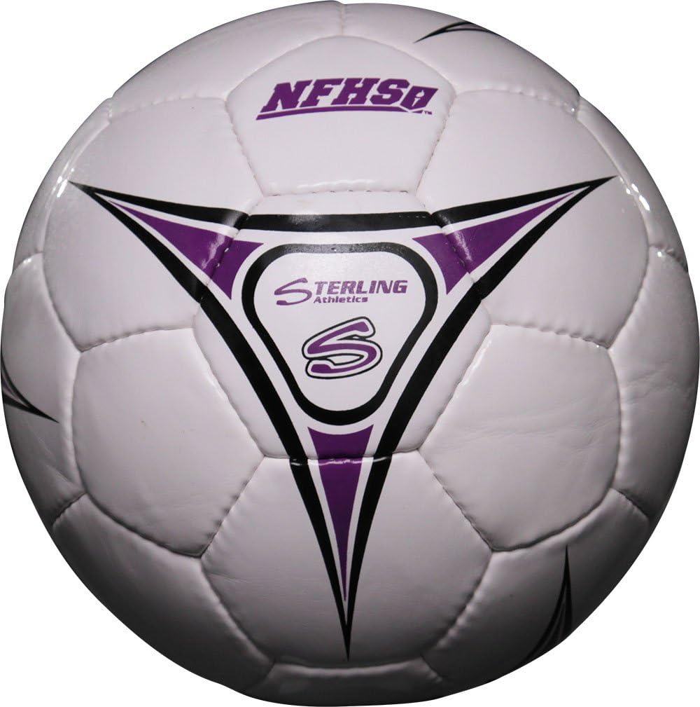 Sterling White/Purple/Black Collegiate Grade Hand Sewn PU