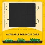 Nobleza 4 in 1 Dog Car Seat Cover Waterproof Scratch-Proof 147x145cm Black view 2