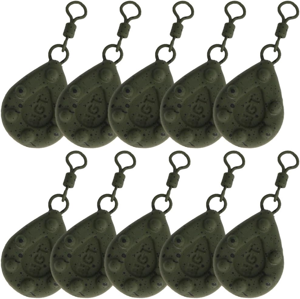 DNA Leisure 10 x NGT Carp Coarse Fishing Green Gripper Weights Pick your Size: 1.125oz 1.5oz 2oz 2.5oz 3oz & 3.5oz