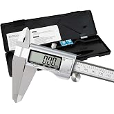 SCITOOLS All-Metal Digital Caliper 0-12" Measuring Tool, Micrometer Caliper with Auto-Off Feature, Interchangeable Between inches and millimeters for DIY/Household and 3D Printing