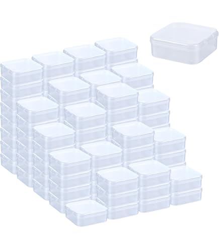 Contenedor Pequeños Transparent De 2 Tamaños, Caja De Almacenamiento De Cuentas Cuadradas De Plástico Para Cuentas, Joyería, Manualidad, Juego De Ma, Organización De Piezas Al Por Mayor - AliExprs 36