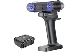 NINE Creality 3D Scanner Raptor Pro and Scan Bridge Wireless Scanning, 3D Scanner for 3D Printing, High Precision 0.02mm, 60FPS Scanning Speed, 22+7 Blue Laser Lines