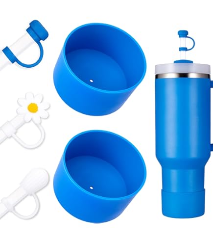 Straw Cover Spill Stopper Set Compatible With Stanley Cup 40 Oz 30 Oz Quencher H1.0, Straw Cover Cap, Leak Sproof Stopper For Stanley Tumbler Accessories White