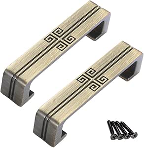 (2 piezas) Manija Antigua Cobre Nueva Decoración Simple China Puerta