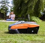 Yard Force Robotic Lawnmower 400m² iRadar App Control Black/Orange view 5