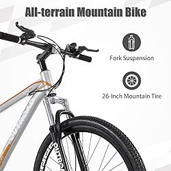 PanAme Hardtail Mountian Bikes with 21 Speeds