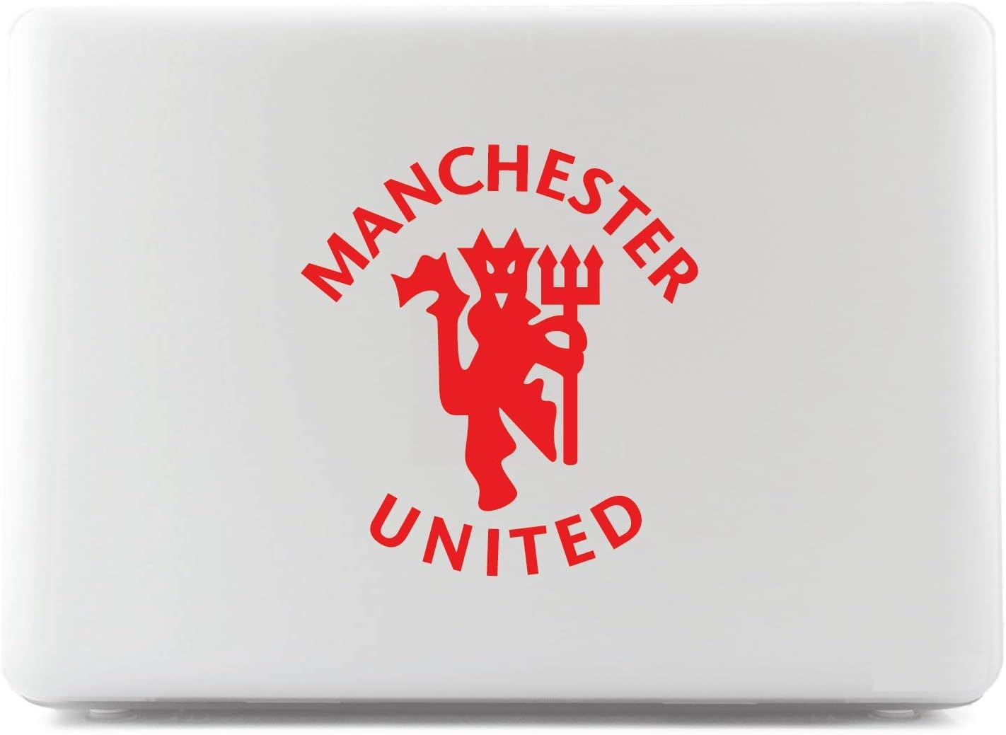 Red Manchester United FC Car Window Decal Sticker Football Club Premier League (Small - 4" Inches)