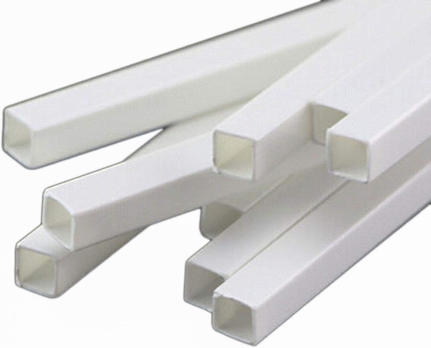 10x ABS Styrene Plastic Rectangular Square Tube Model Layout 4mmx9.84