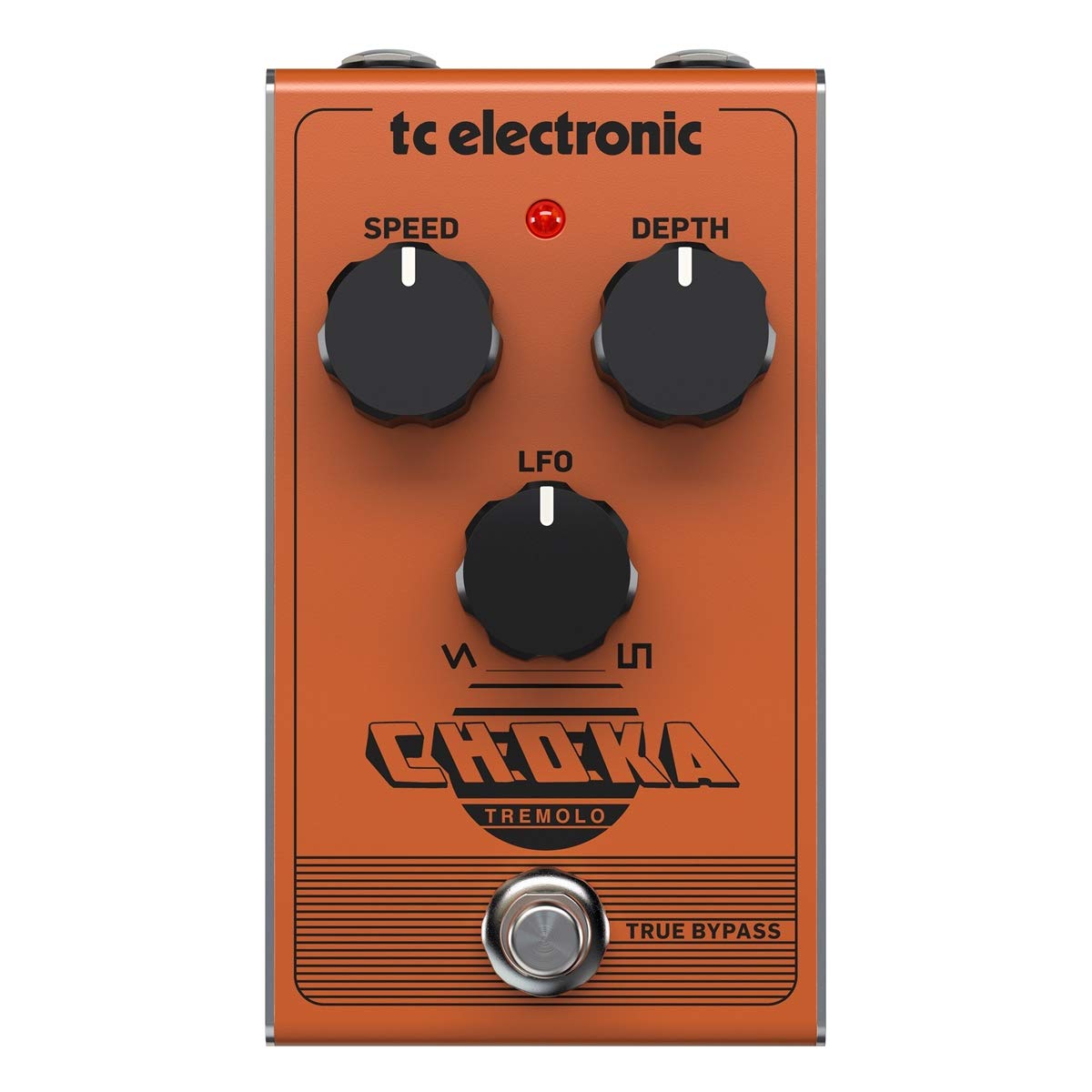 TC Electronic CHOKA TREMOLO Vintage-Flavored All-Analog Tremolo Pedal with 3-Knob Design and Seamless Morphing Between LFO Styles